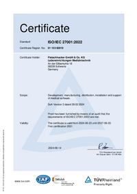 Fleischhacker ISO 27001 Certificate